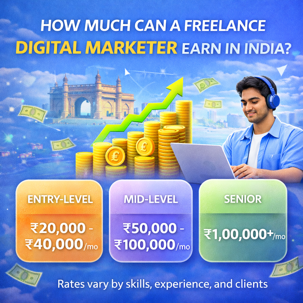 HOW MUCH CAN A FREELANCE DIGITAL MARKETER EARN IN INDIA